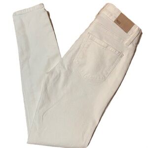 PAIGE Hoxton Ankle Women's Off White Skinny Denim Jeans Size 26
